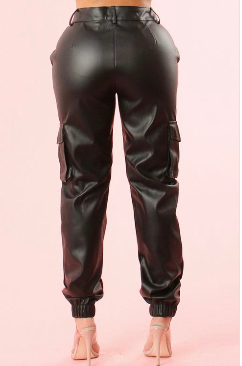 Perfect fit leather Cargo pant